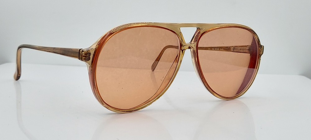 Vintage Giorgio Cipriani Reno 843 Brown Pilot Sunglasses Frames HK