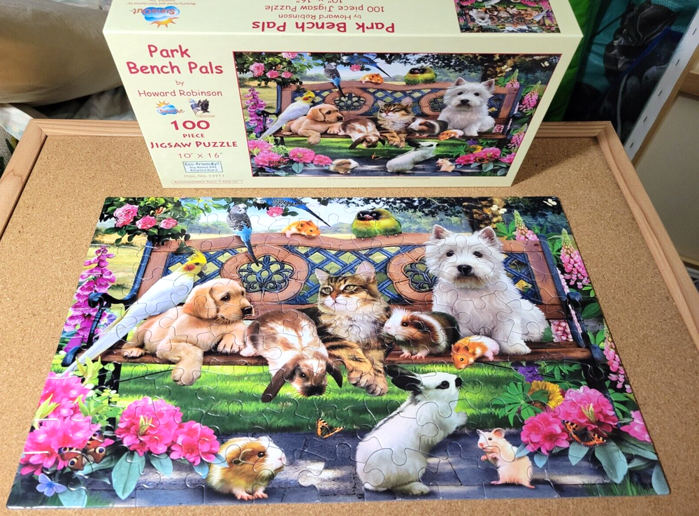 Park Bench Pals Howard Robinson 100 Large Pcs Jigsaw Puzzle 10