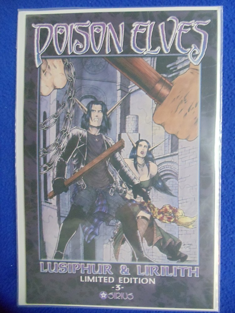 POISON ELVES LUSIPHUR & LIRILITH #3 LTD EDITION #38/600 SIGNED HAYES & ALEXANDER