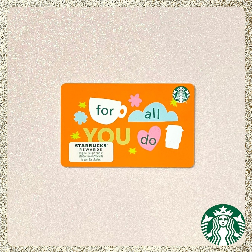 2025 Starbucks Thank You Gift Card in Mint Condition