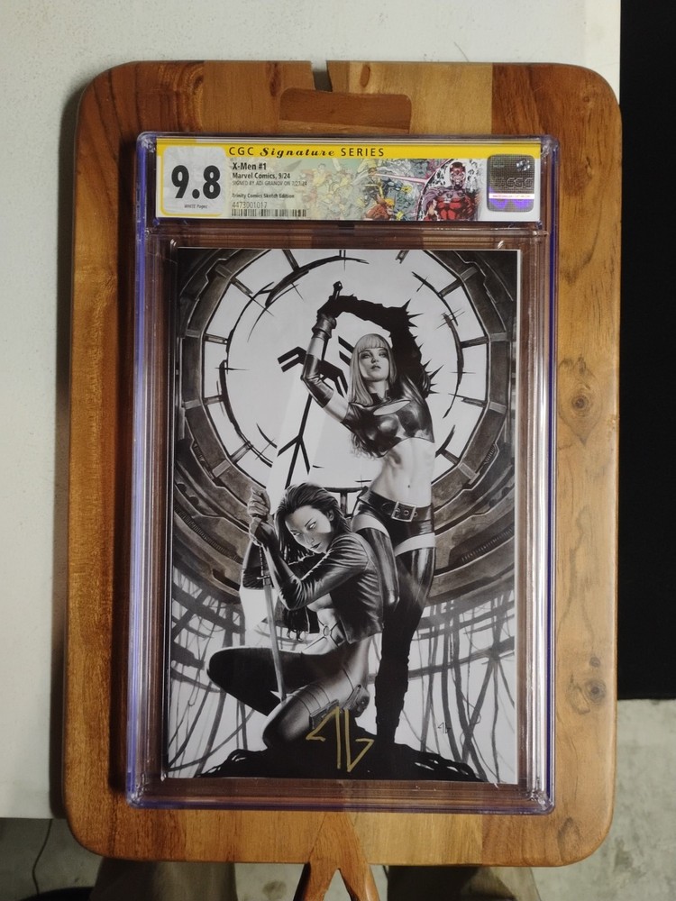 X-Men #1 Adi Granov 2024 SDCC B&W CGC 9.8 Signature Series