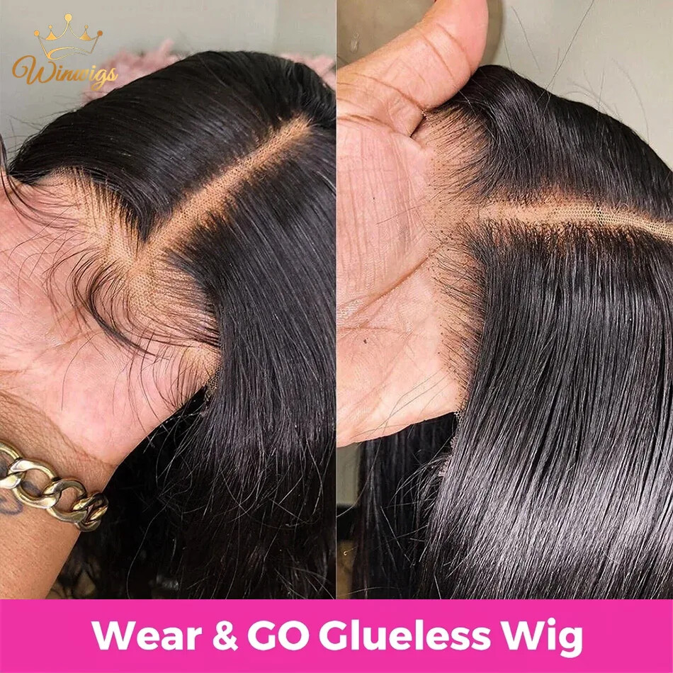 7x5 Glueless Pre-Cut Lace Front Wig Straight Human Hair