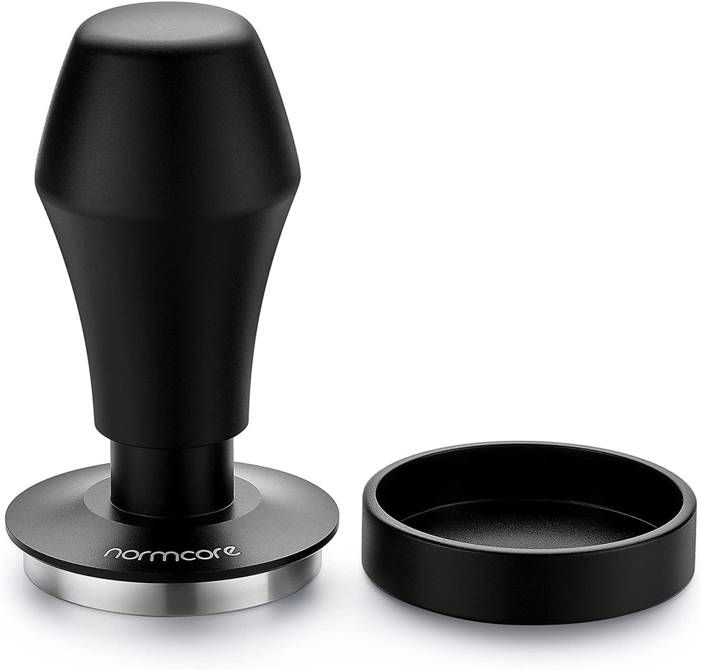 V4 Coffee Tamper 53.3mm Spring-Loaded Barista Espresso Tool with 15 lbs Force