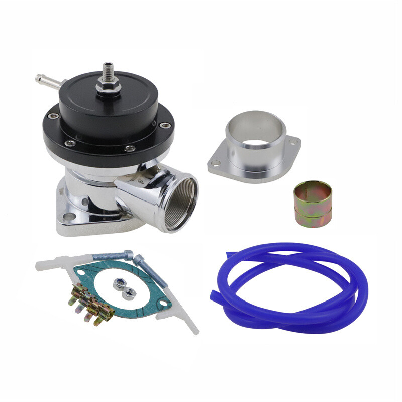 Black Universal Type-S Turbo Blow Off Valve BOV Adjustable PSI Aluminum