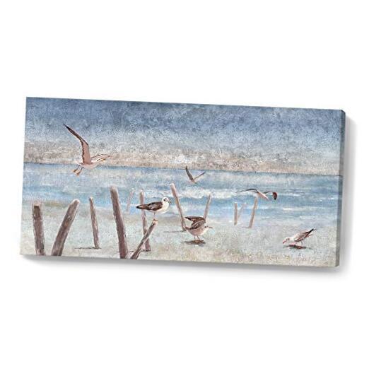 Beach Wall Art for Living Room Modern Ocean Theme 16x32inch Ocean Wall Art