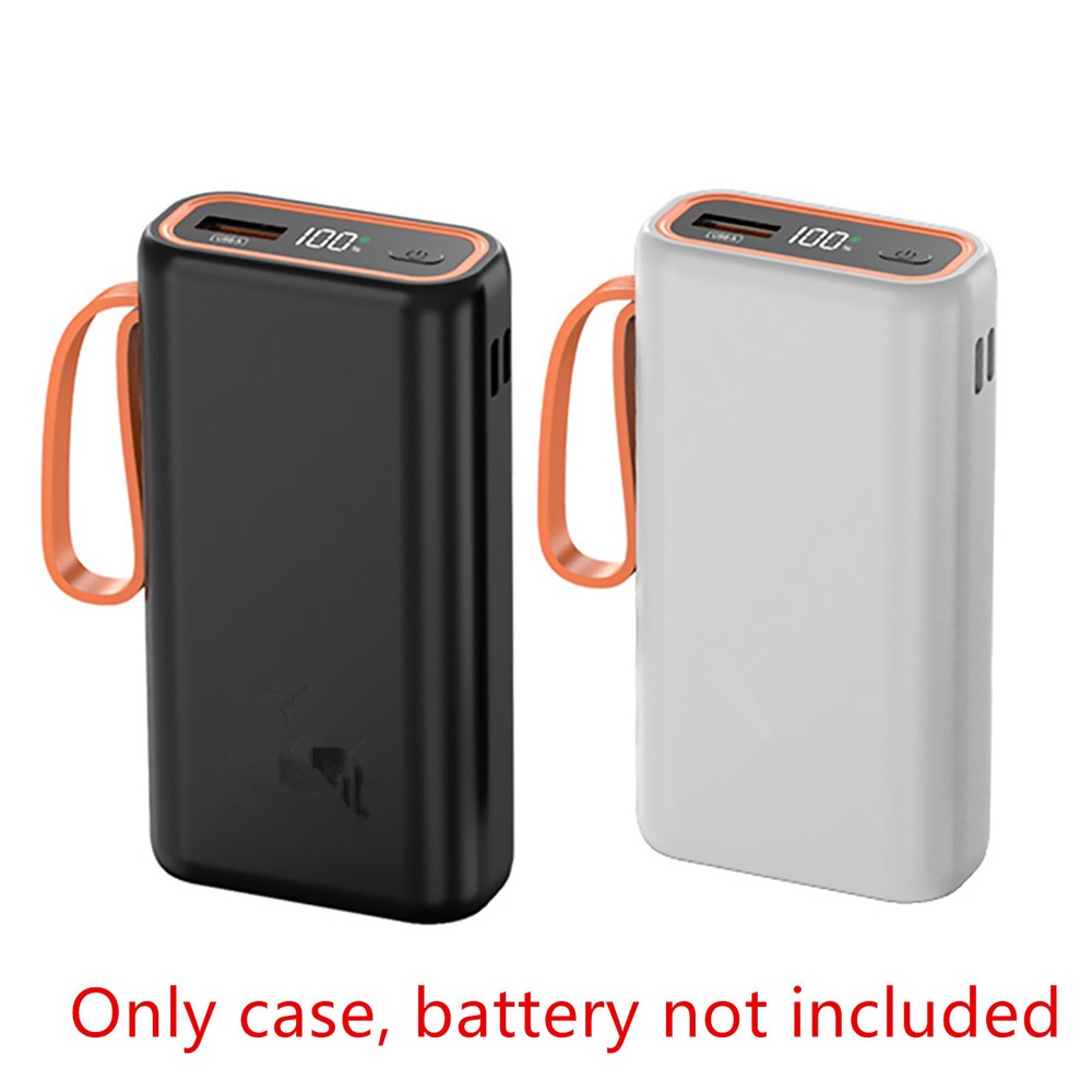 New 21700 Power Bank Case Cover Replacement with Adapter Accessories