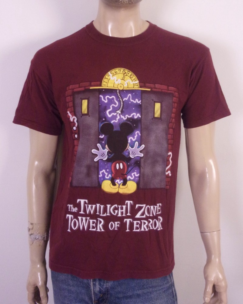 vintage 90s 00s Y2K Walt Disney World Twilight Zone Tower of Terror T-Shirt SZ M