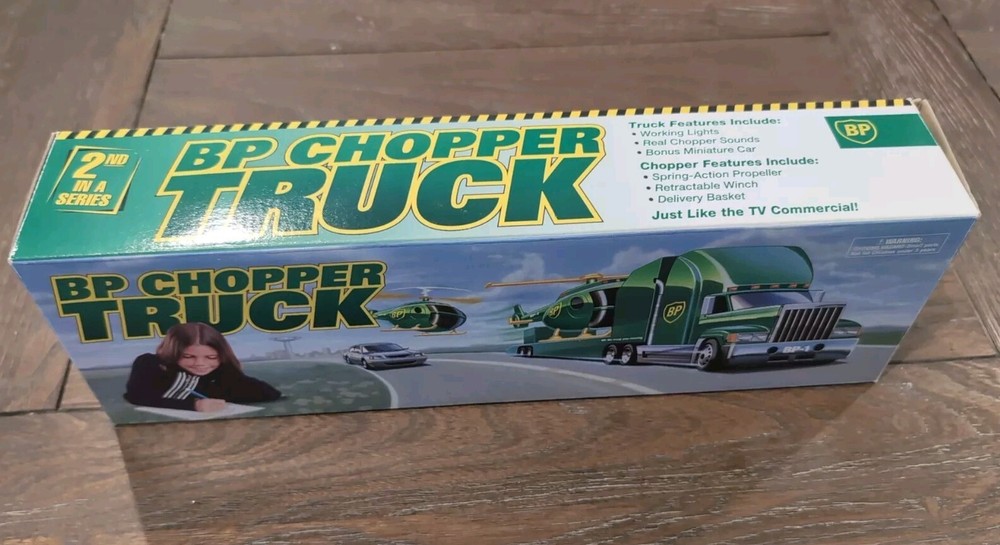 Vintage BP Chopper Truck Battery Operated with Lights 2nd Series 1998