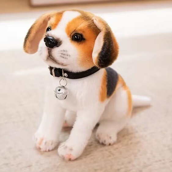 Beagle Dog with Bell 10 Inch Stuffed Animal Plush Toys Toddler Doll Kids Gifts