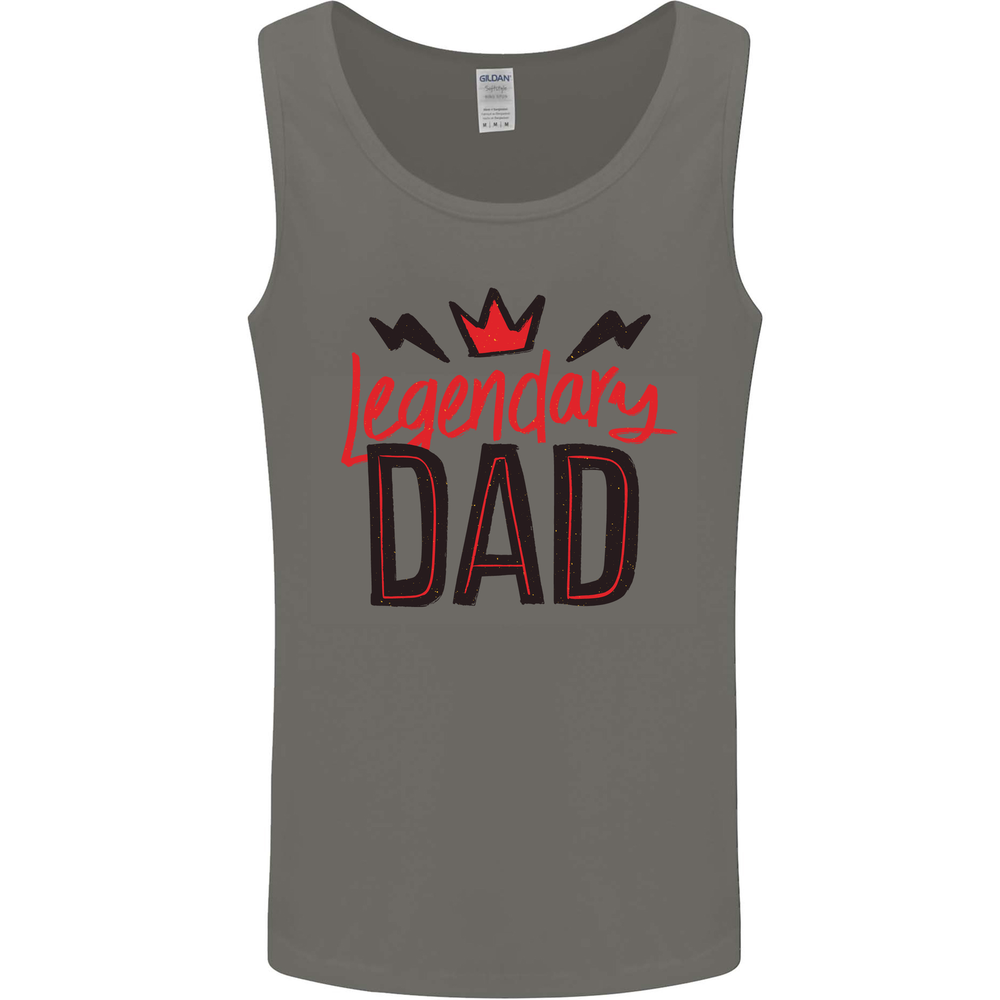 Legendary Dad Fathers Day Mens Vest Tank Top