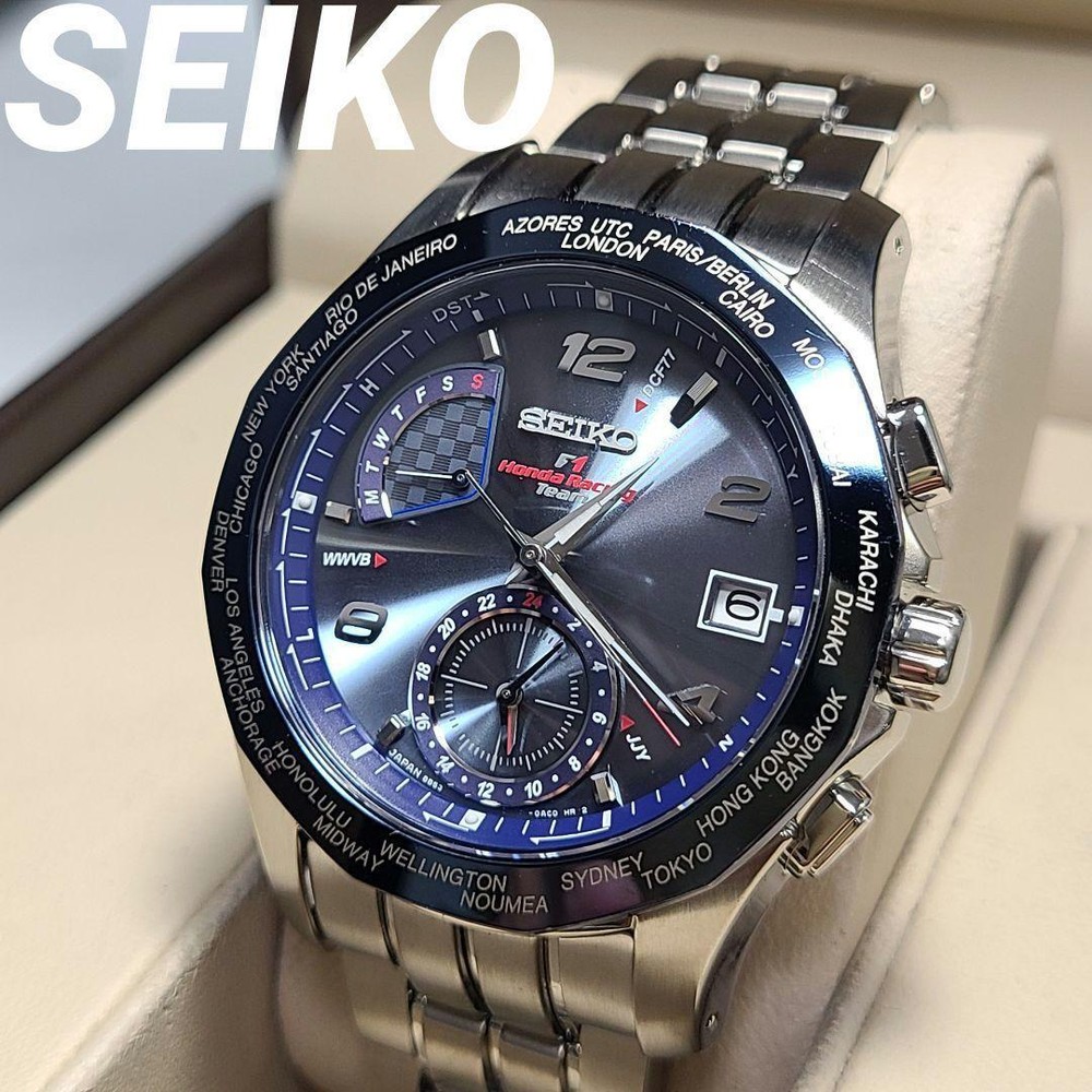 Seiko Brightz 8B53-0AD0 SAGA019 Limited Honda Racing F1 Team Solar Mens Watch