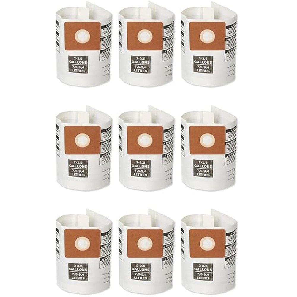 Filter Bags Compatible with Shop Vac 2-2.5 Gallon Wet/Dry Vacuum Part# 90668