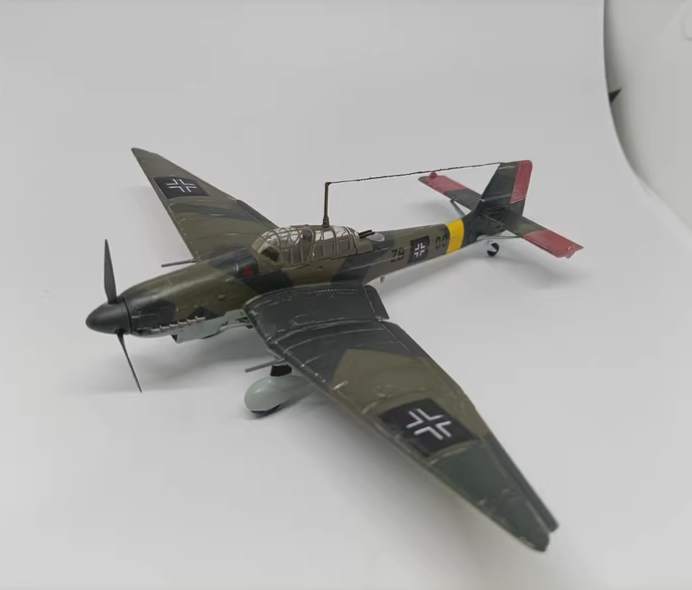 Handmade custom 1/72 ModeJunkers JU87 Finished product Airplane