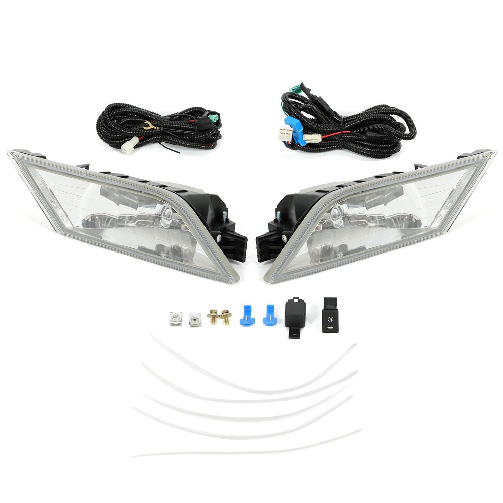 For Honda Odyssey 2011-13 Fog Light Lamps w/ Bulbs Switch Relay Wire Harness Kit
