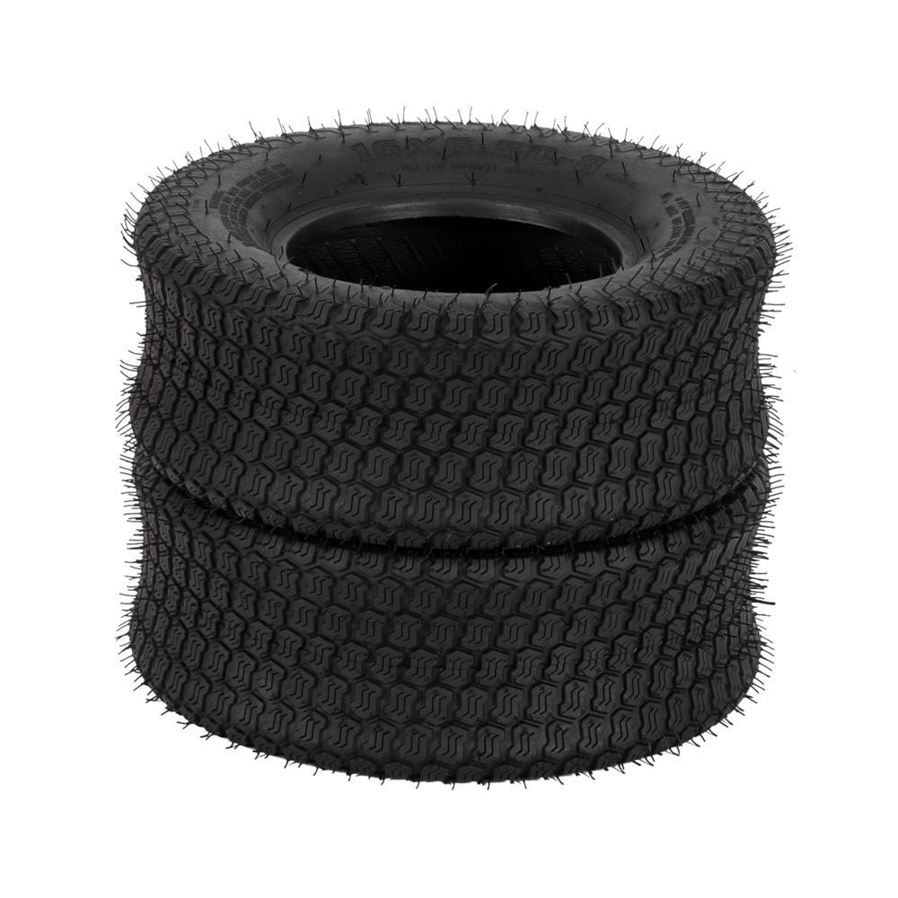 2 New 16x6.50-8 16x6.5-8 16x6.5x8 Lawn Mower Tractor Turf Tires 2 Ply Rated