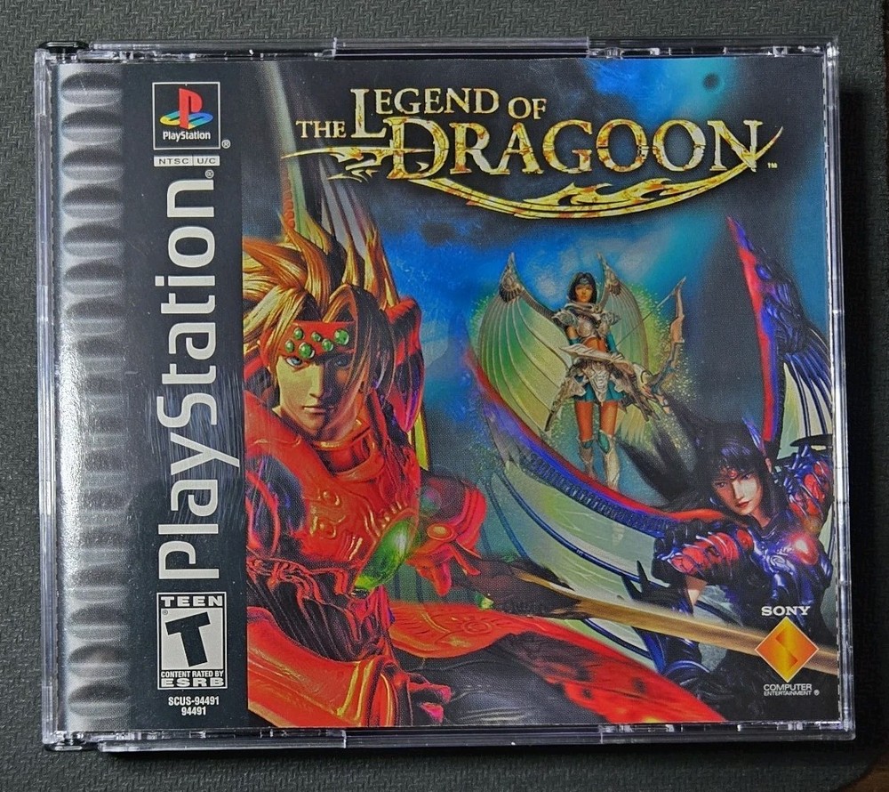 Playstation, PS1 - Sony, Legend of Dragoon - Black Label *tested*