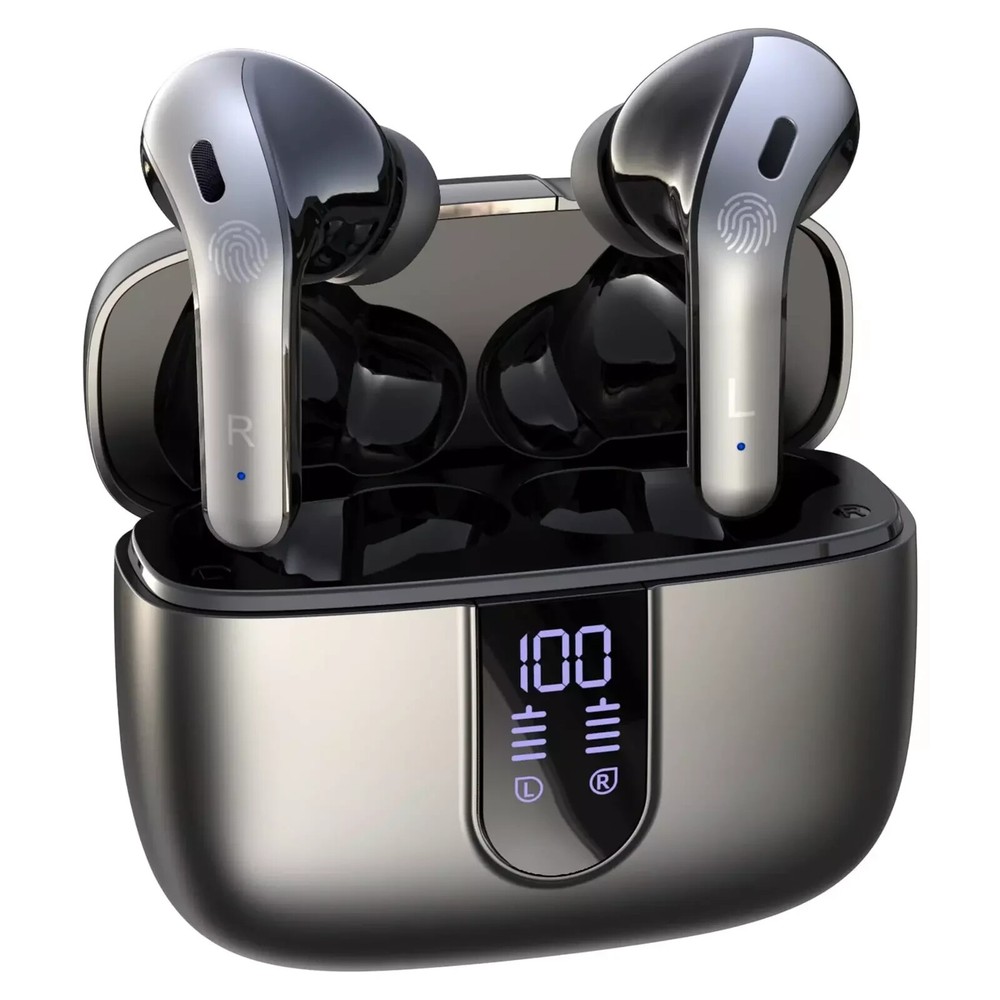 Bluetooth Headphones True Wireless Earbuds 65H Playback Power Display