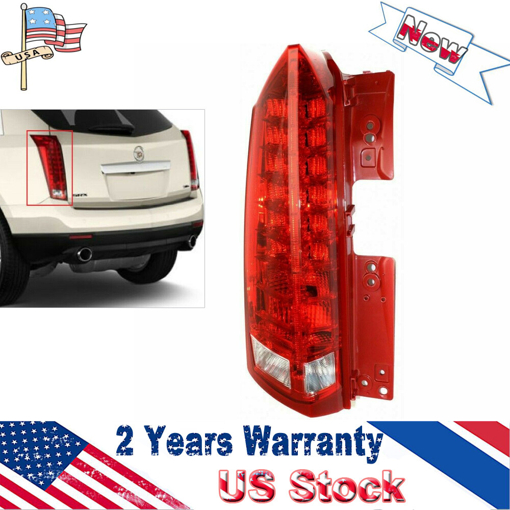 For 2010-16 Cadillac SRX Driver LH Side LED Tail Light Assembly Clear& Red Lens