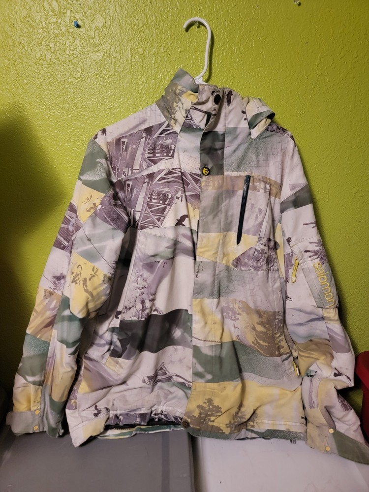 2012 Salomon zero II Insulated Ski Jacket Vibrant Colors Clima Pro 10,000 Medium