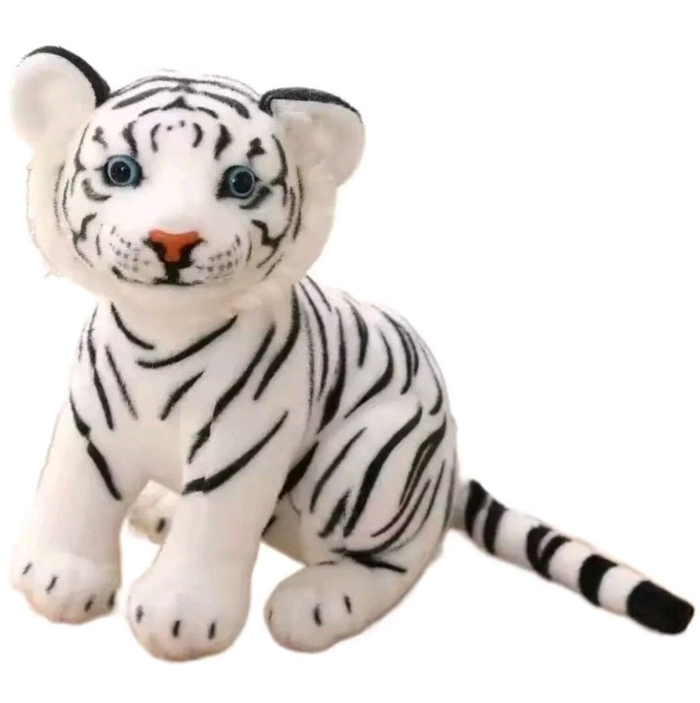 Baby Tiger Plush Toy 27cm | Stuffed Soft Simulation Wild Animal for Kids