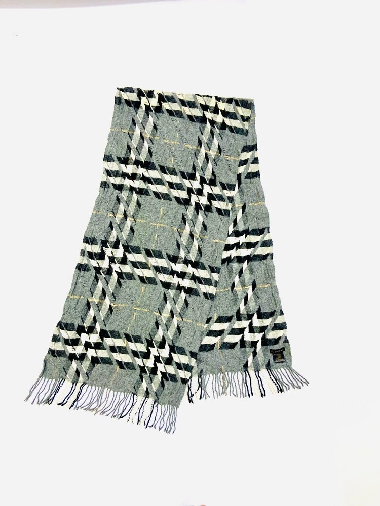 Burberry 100% Cashmere Large Unisex Nova Check Scarf Multicolour