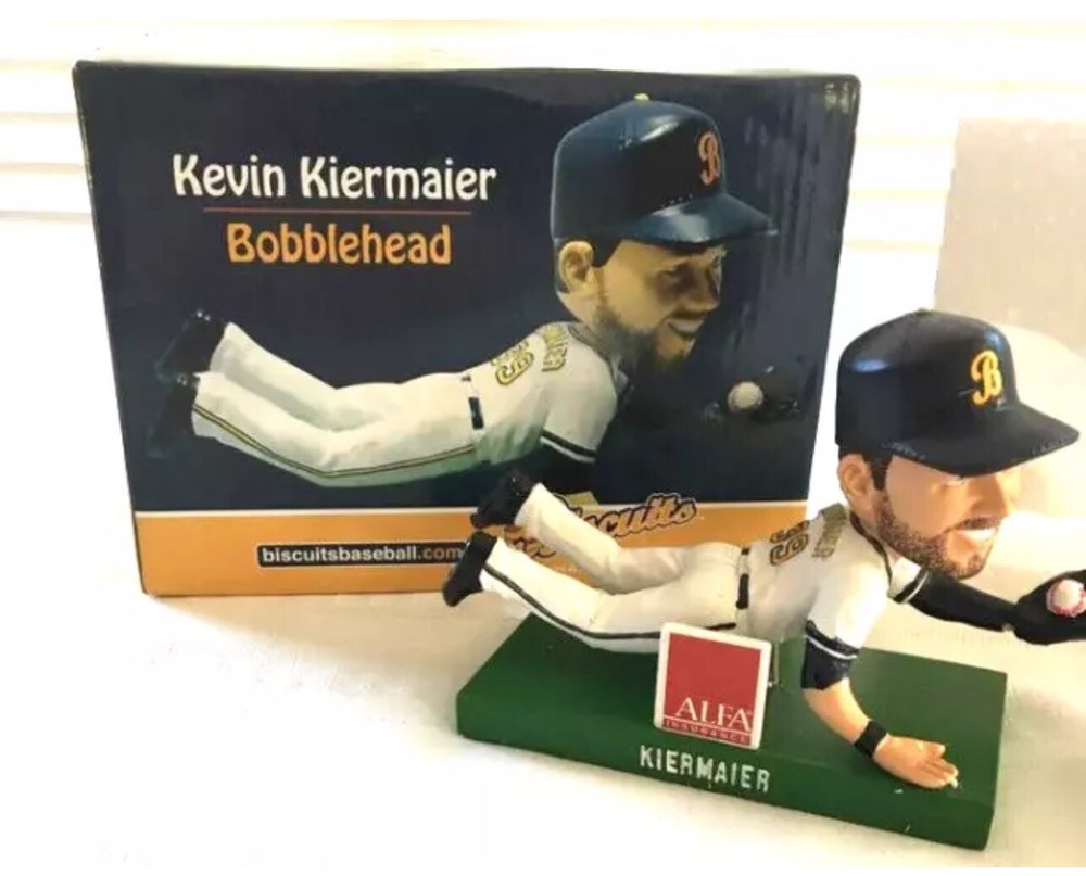 Kevin Kiermaier Dodgers Retired Montgomery Biscuits Bobblehead World Series