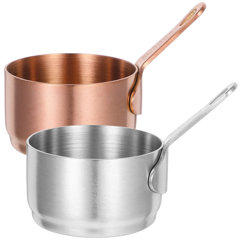 2-Piece Small Cooking Pot with Lid and Steamer for Baby Food & Butter