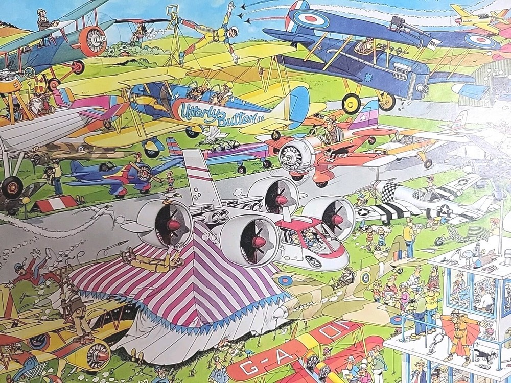 Christmas Gift Jan Van Haasteren Jigsaw Puzzle 1500 Pc Jumbo Air Show 01488