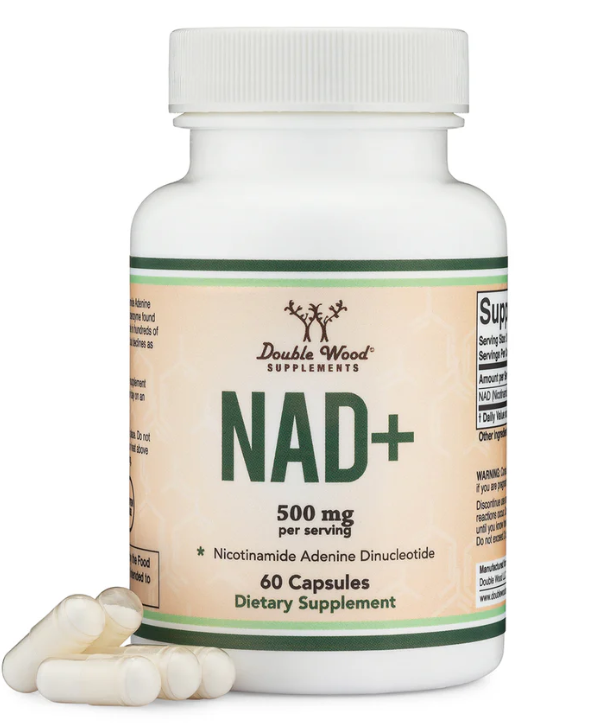 95% Pure NAD+ Supplement - 500mg per Serving, 60 Count for Enhanced Vitality