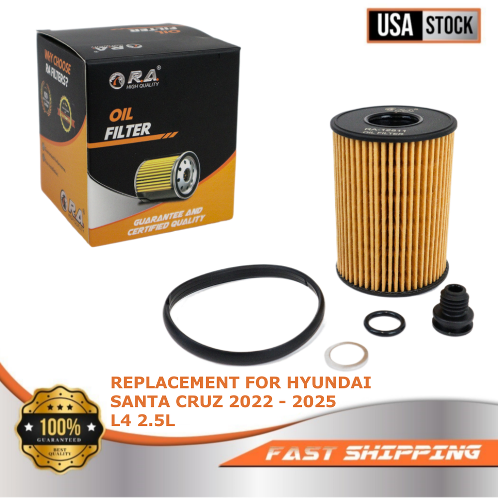 12811 Oil Filter for 2022-2025 Hyundai Santa Cruz 2.5L SE XRT