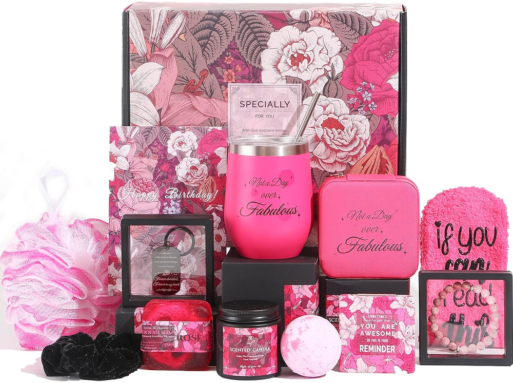 Birthday Gifts for Women, Gifts for Women, Happy Birthday Gift Basket for Women,