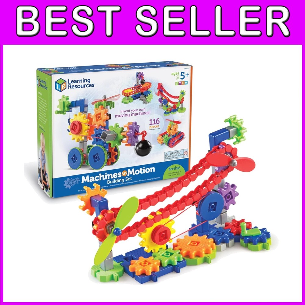 Interactive Gear Puzzle, STEM Toy, 116 Pcs