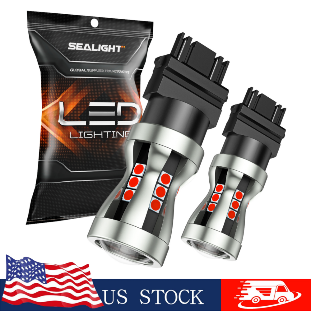 SEALIGHT LED Bulb 3157 3156 3057 4157 LED Brake Lights Red Bulb Tail Stop Light