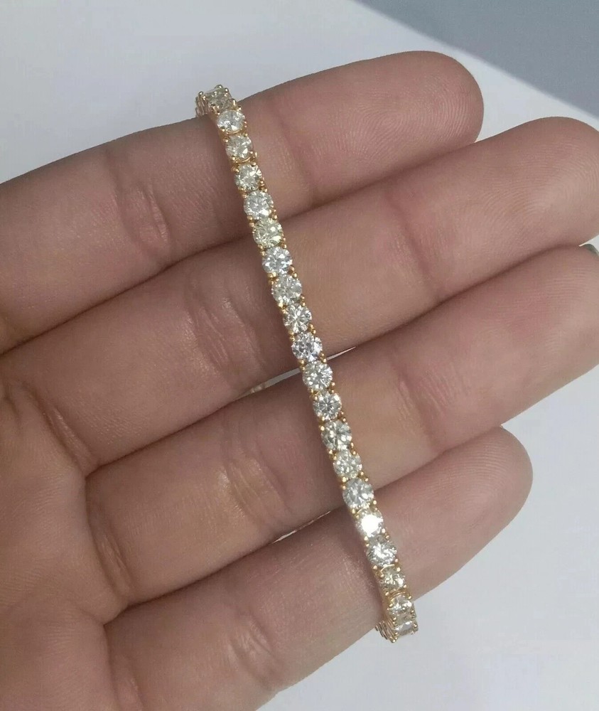 11Ct Round Cut Lab Created Diamond Tennis Bracelet 7.5