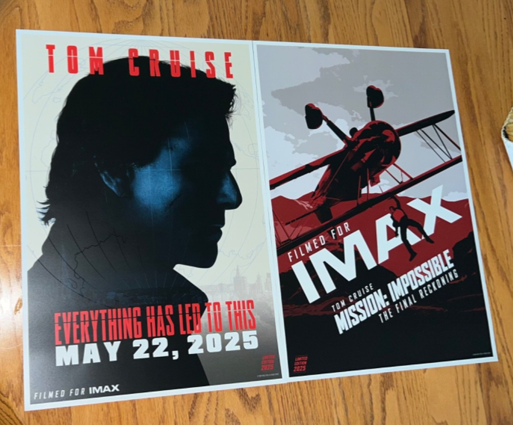 Mission Impossible The Final Reckoning AMC IMAX Fan Event Double-Sided 14x20 Poster