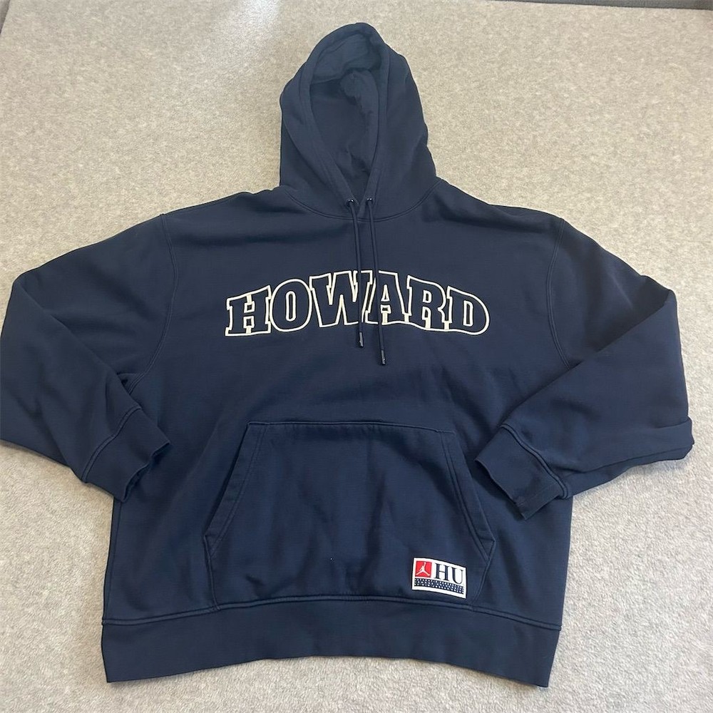 Nike Jordan Hoodie Men's Extra Large Blue Howard University Bisons Pullover