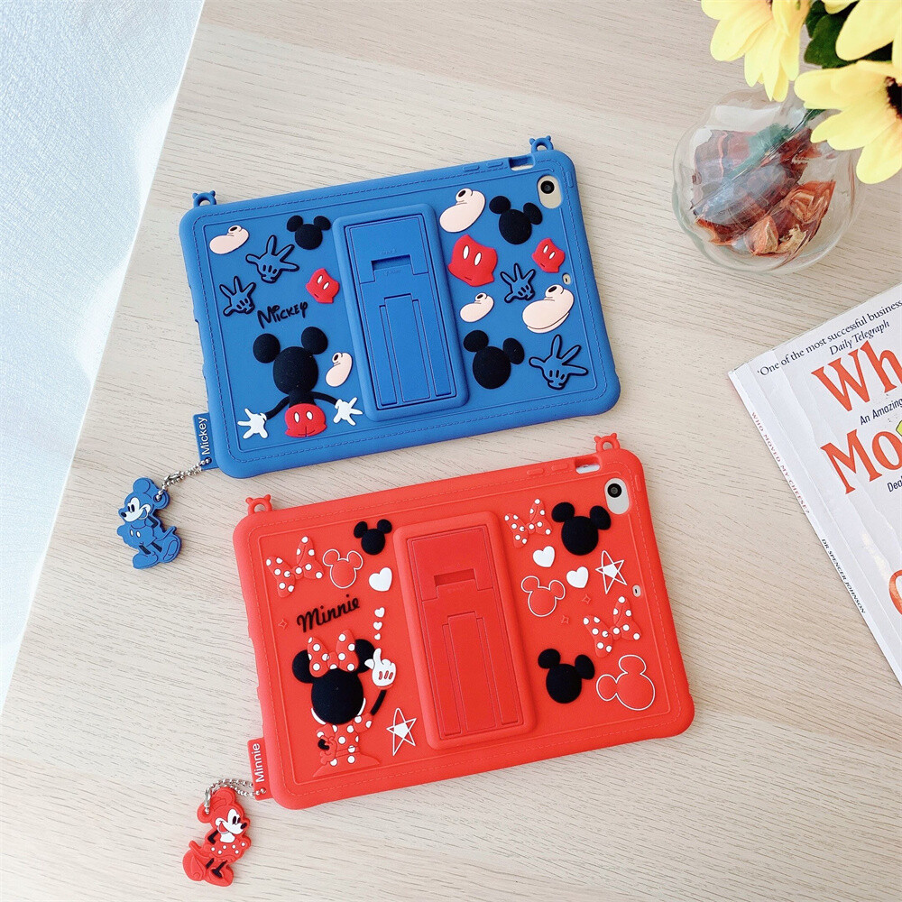 Mickey Mouse Kids Shockproof iPad Silicone Case with Kickstand