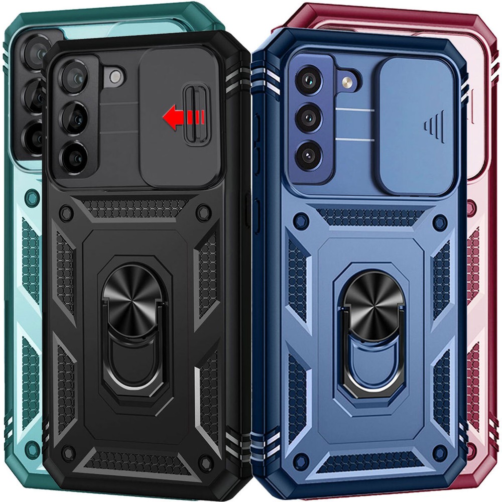 Luxury Stand Camera Lens Case for Samsung Galaxy S21 FE and S21 Ultra 5G