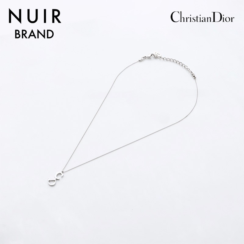 Dior CD Silver Necklace Pre-Owned Luxury Jewelry Accessory