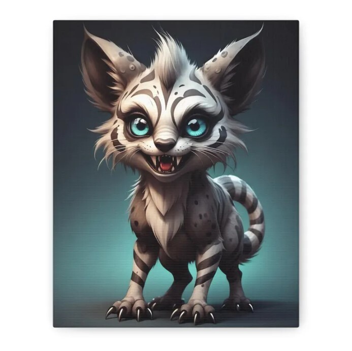 Mischievous Fantasy Beast Wall Art for Enchanted Home Decor