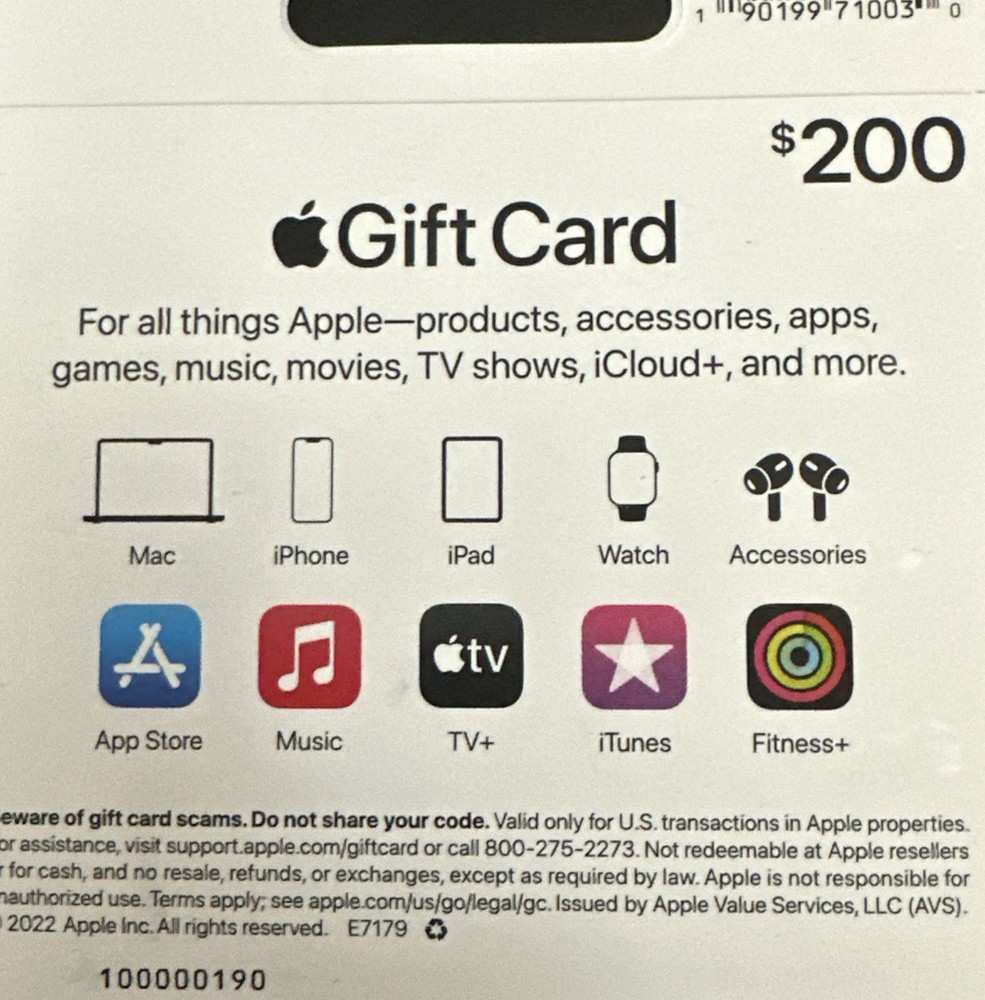 Apple Gift Card $200-image