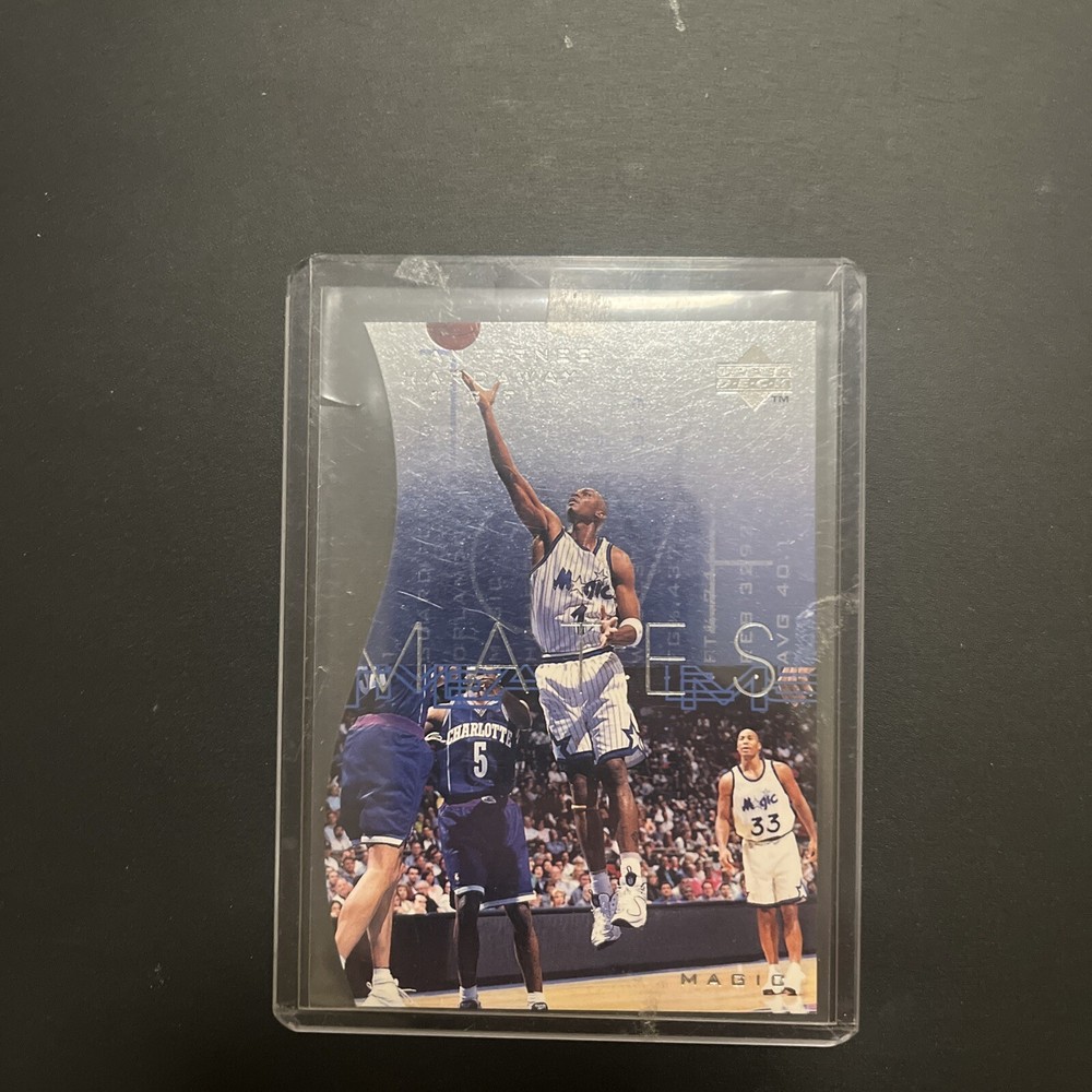 ANFERNEE HARDAWAY 1997 UPPER DECK #T38 DIE-CUT TEAMMATES INSERT ORLANDO MAGIC 🏀