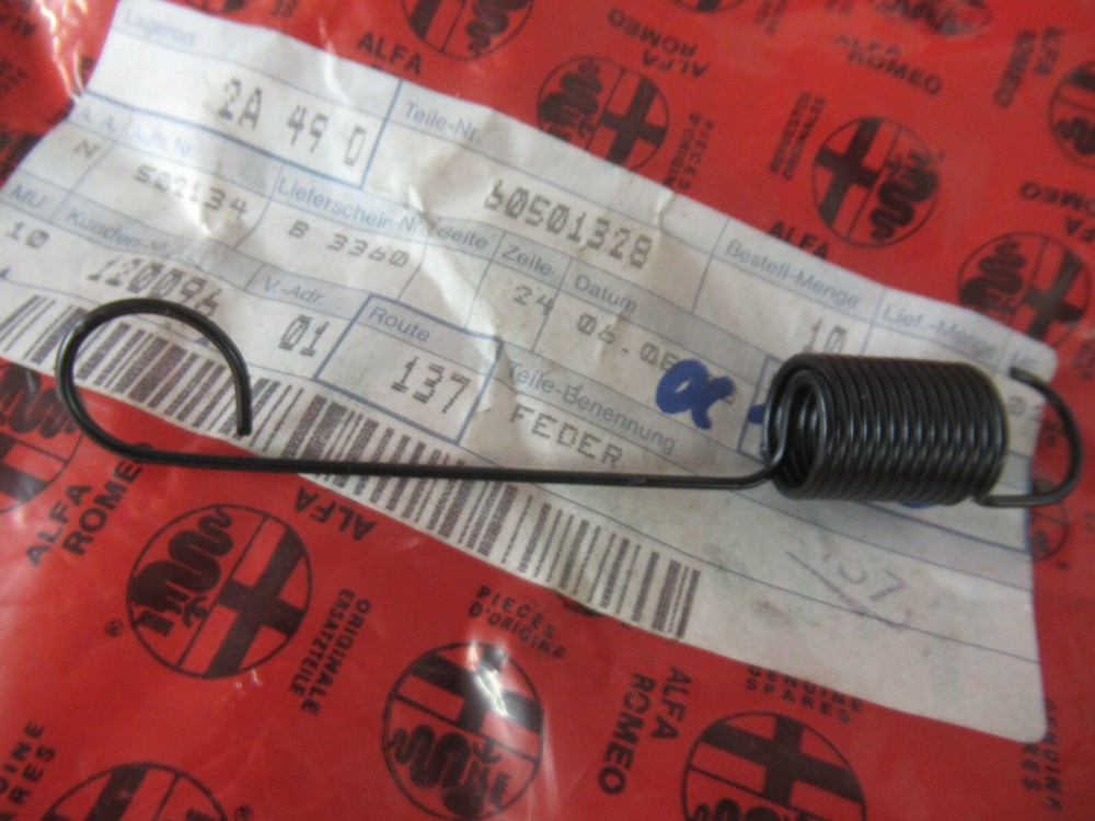 Original Alfa Romeo 33 Anno Fab. 88 - 94 spring for pedal clutch pedal brake pedal