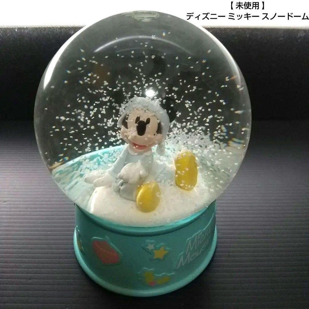Disney Mickey Mouse Festive Snow Globe with Glitter and Holiday Charm