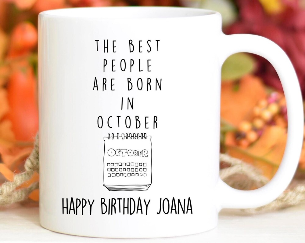 Best October Birthday Mug for People Born in October