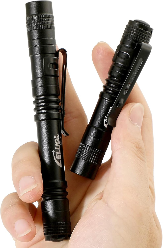 Handheld Pen Flashlight 150 Lumens Lamp Clip Mini Pen Light Small Pocke