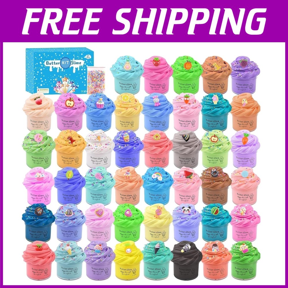 45-Pack Scented Slime Kit for Kids 4-12 - Safe Creative Fun