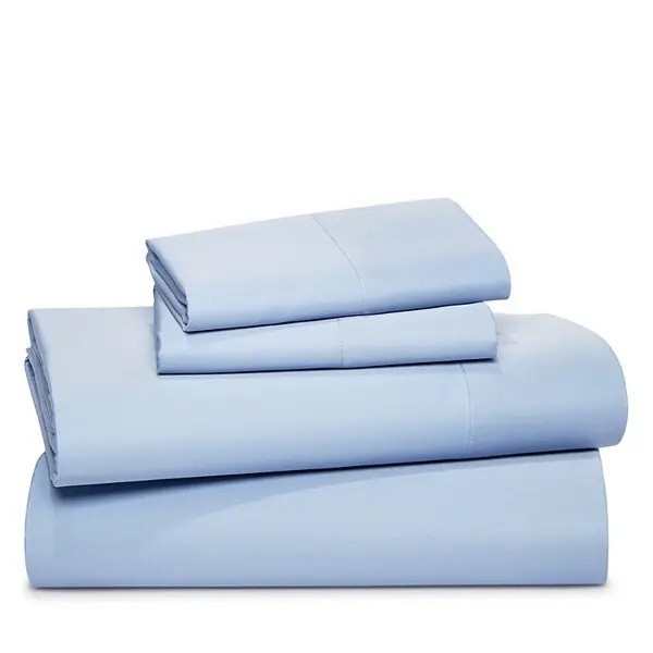 SKY 500 TC WRINKLE RESISTANT SATEEN KING SHEET SET COAST BLUE PIMA COTTON