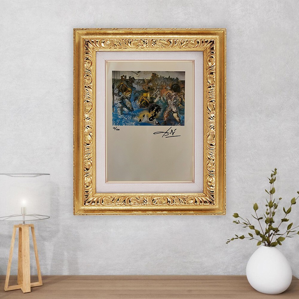 Salvador Dalí signed lithograph with COA and appraisal - $3,500 USD