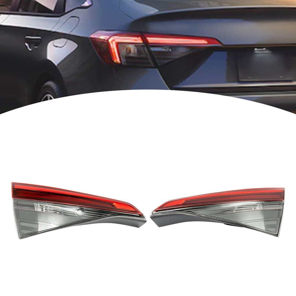 Halogen Inner Tail Lights Pair for 2022-2023 Honda Civic Si Sedan 4-Door